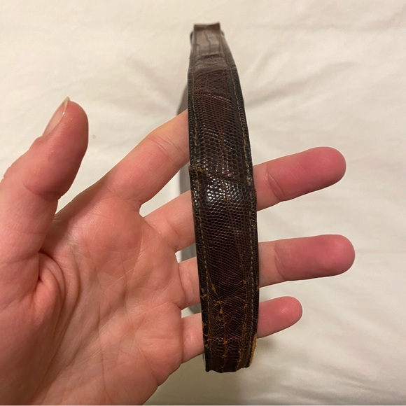 Vintage brown leather handbag - Picture 5 of 12